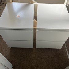2x IKEA Malm Drawer Bedside