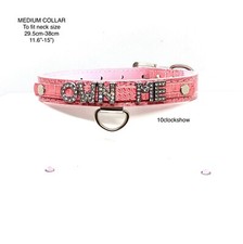 Bdsm pink custom neck collar slave  leash pull Collar  sub swinger kink bondage