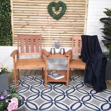 2 Seater Wooden Garden Bench