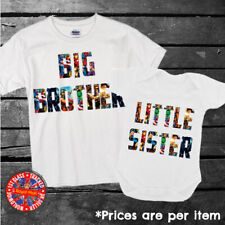 Marvel Collage Big & Little Brother Sister Matching T-shirt Set Siblings Gift