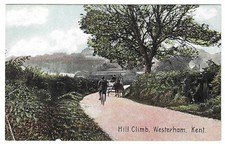 KENT - HILL CLIMB, WESTERHAM near Sevenoaks Postcard