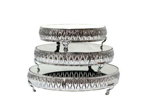 Wedding cake stand mirror top - wedding,