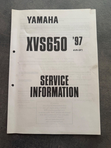 Yamaha xvs650 1997 - yamaha, workshop