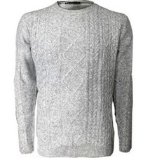 mens ZARA  Wood mix Grey jumper size XXL, - 2XL