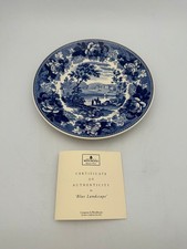 Limited Edition Wedgwood Blue Landscape Collector's Plate with Certificate & Box