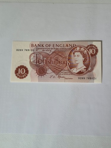 Ten shilling note bank of - ten,