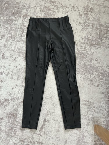 Leather leggings high waisted - high,
