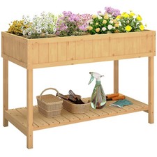 Outsunny wooden herb - outsunny, planter
