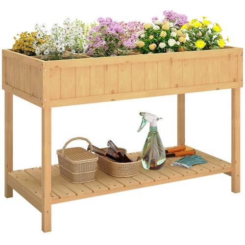 Outsunny wooden herb planter - outsunny,
