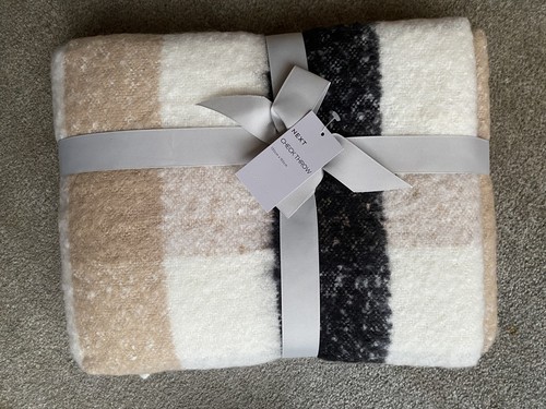 Bnwt next check throw 130cm - bnwt,