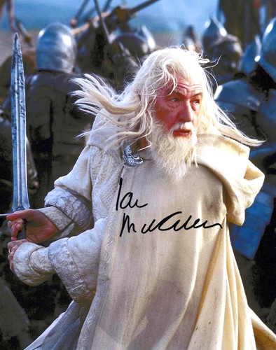 Ian mckellen gandalf signed - mckellen,