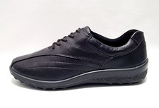 Hotter Tone Shoes Size 7.5 UK EEE Extra Wide Fit New Boxed Plum Leather