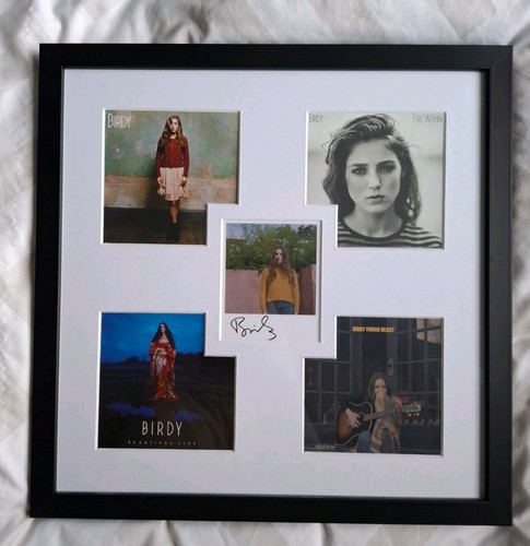 Birdy signed polaroid mounted - birdy,
