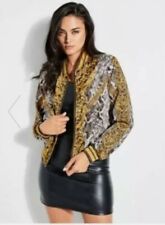 Guess Rae Bomber Jacket. Gold