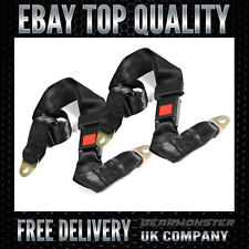 2X Adjustable Seat Belt Car Truck Lap Belt Universal 2 Point Safety Travel Best