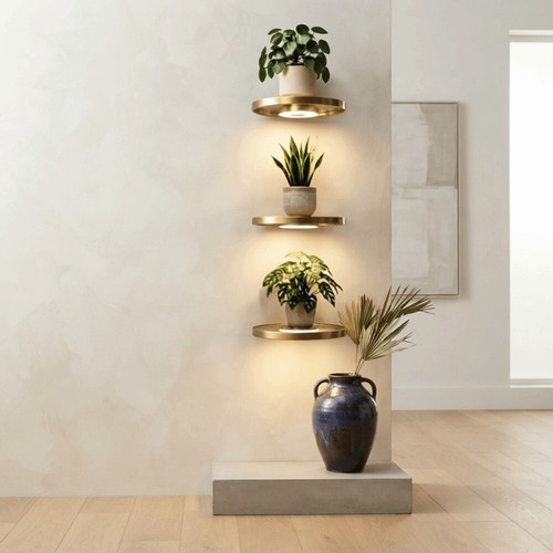 1pc modern led floating shelf - 1pc,
