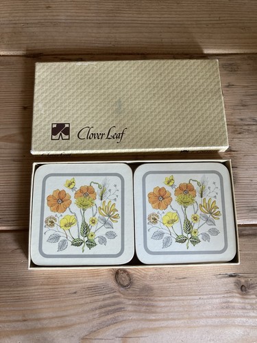 Clover leaf hedgerow coasters - clover,