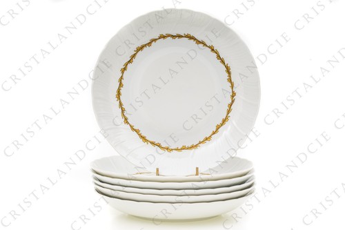 Six musset hollow plates - musset,