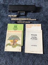 Flute Musical Instrument with Hard Case - Untested