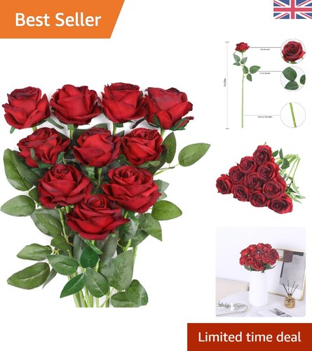 Pcs long stem wine red - 10,