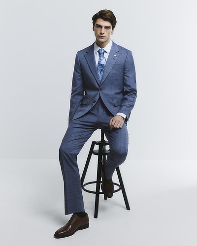 River island mens suit - river,