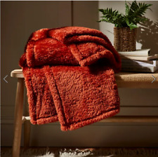 GENUINE TEDDY BEAR Soft Warm Fleece Blanket Thick ALL COLOURS  Sofa Bed Throw 