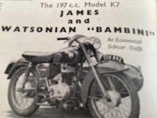 JAMES K7 + WATSONIAN BAMBINI