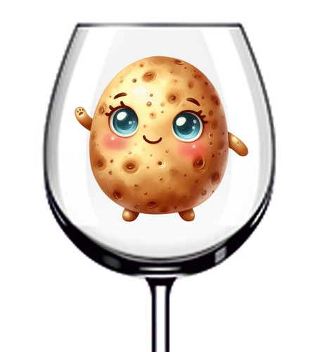 12x watercolor cartoon potato - cartoon,