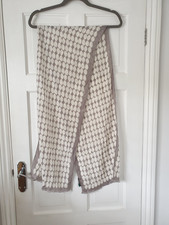 Boden grey & white silk scarf
