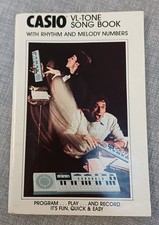 CASIO VL TONE SONG BOOK WITH RYTHM AND MELODY NUMBERS PUBLISHED 1980