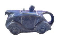 Art Deco  Novelty Racing Car Teapot Vintage Ceramic Collectable Rare