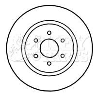 KEY PARTS KBD5145 Brake Disc