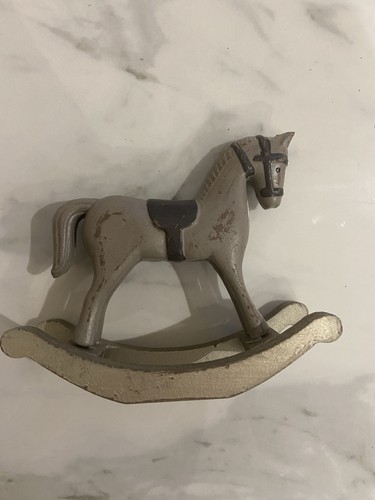 Wooden rocking horse - rocking,