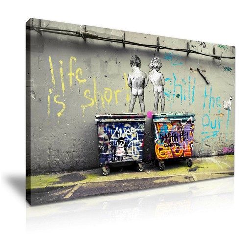 Banksy life short kids art - life, is