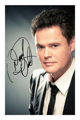 Donny osmond signed - a4, photo