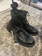 Size 5 girls/womens walking/chunky black boots BNWT Asda/george