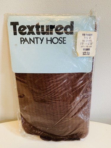 Vintage textured pantyhose - textured,