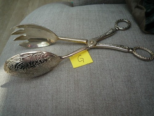 Vintage silver serving - vintage,