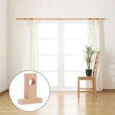  2 Pcs Wooden Curtain Bracket