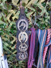 Vintage Horse Brass Leather Strap