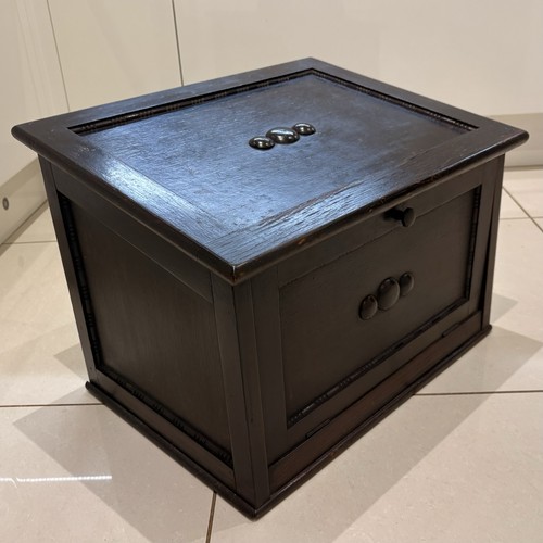 Antique wooden storage box - wooden,