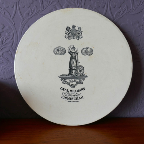 Antique ceramic scale plate - ceramic,