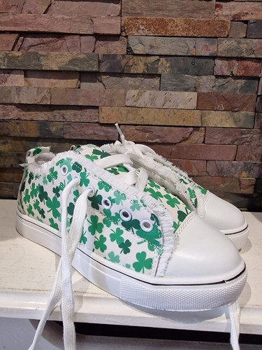 Irish shambrock canvas sneaker - canvas,