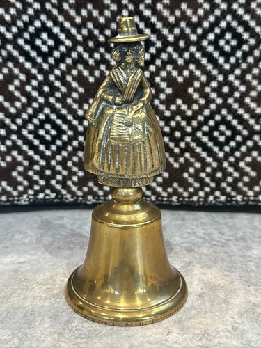 Vintage brass bell welsh lady - vintage,