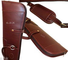 GUARDIAN, LEATHER SHOTGUN SLIP, FULL LENGTH ZIP, LEATHER GUN CASE, 45-50" GDK268