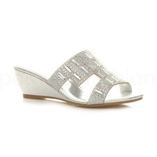 WOMENS MID HEEL WEDGE BRIDAL