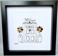Pebble Art Welcome Picture