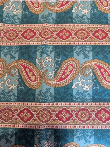 Vintage retro fabric sample - fabric, x