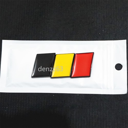 Matte black belgium flag - 1x,