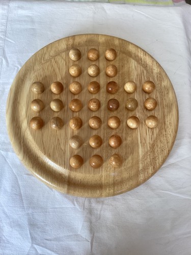 Vintage wooden solitaire game - vintage,